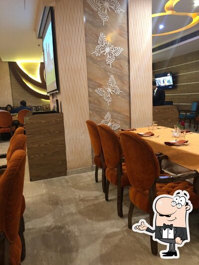 Take a seat at one of the tables at Swagath