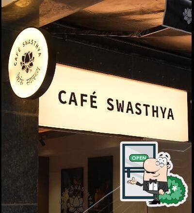 You can get some fresh air at the outside area of Café Swasthya