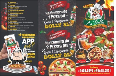 Experimente pizza no Pizzaria la bella
