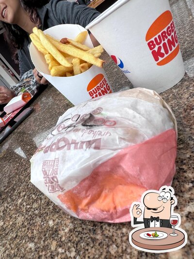 Comida em Burger King