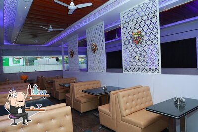 The interior of Sri Raghavendra hotel