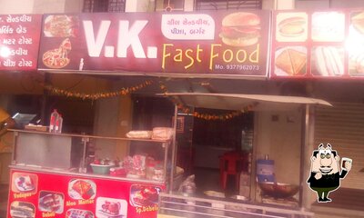 Order different drinks available at VK Fast Food