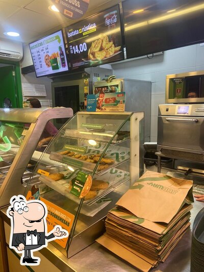 O interior do Subway
