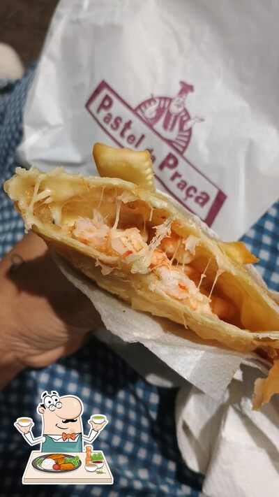 Comida em Pastel Da Praça