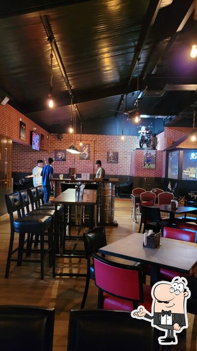 Take a seat at one of the tables at Freddy's Restro Cafe