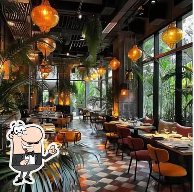 The interior of Noor Kitchen