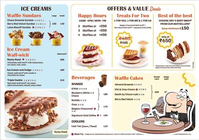 Food at The Belgian Waffle Co