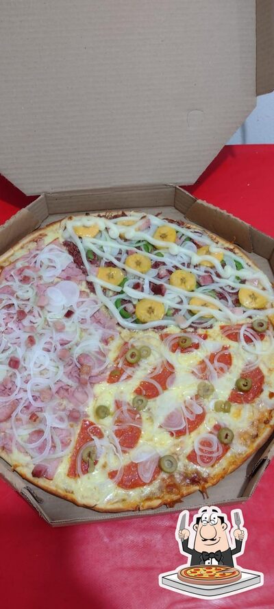 No PIZZARIA SAMPAS, você pode pedir pizza