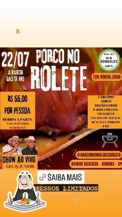 Comida em Bar do Romualdo