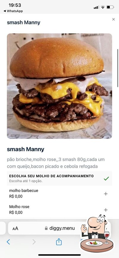 Comida em Aeradoburguer