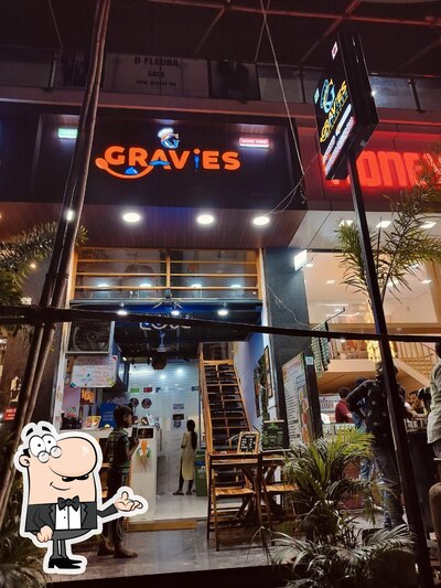 Take a seat at one of the tables at Gravies Kitchen