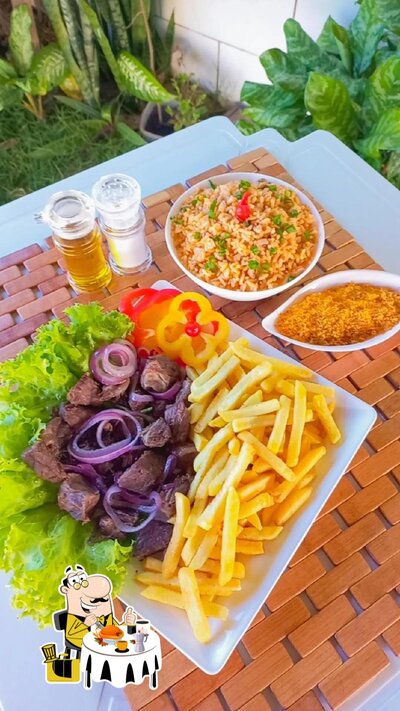 Comida em Barraca da Telma