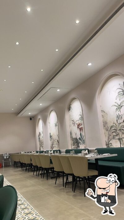 Take a seat at one of the tables at Sky Hi Dining