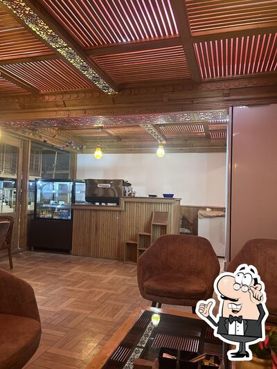 The interior of Cafe Ladakh Inn