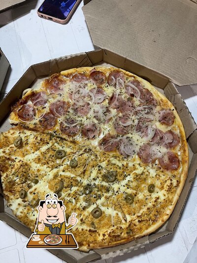 No PIZZARIA SAMPAS, você pode pedir pizza