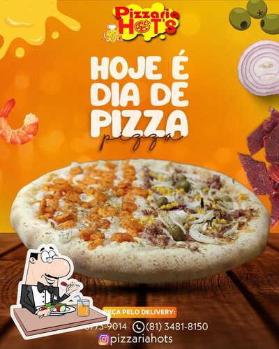 Comida em Pizzaria Hot's