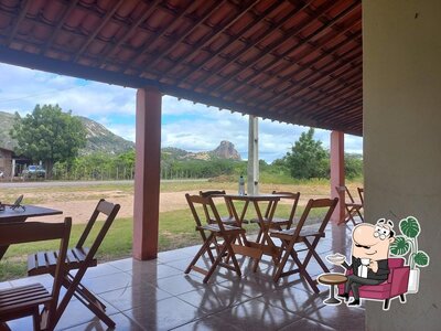 O interior do Bar do peixe