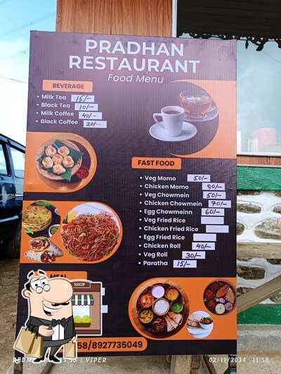 You can get some fresh air at the outside area of Pradhan Restaurant