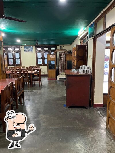 The interior of Evergreen Restaurant