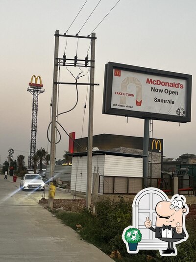 You can get some fresh air at the outside area of McDonald's