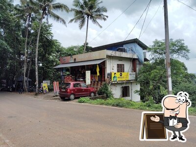 The outside part is an important feature of Hide Out Cafe