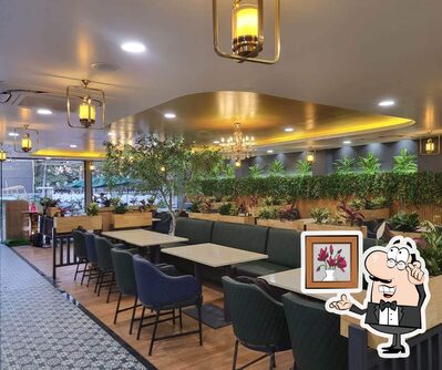 The interior of Mantar Restaurant - Lucknow