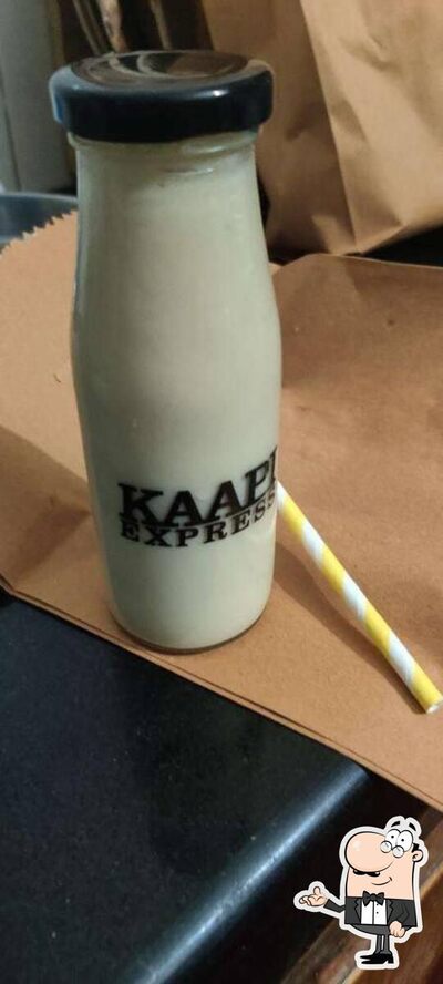 Take a seat at one of the tables at Kaapi Express