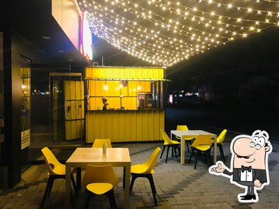 The interior of Baba Shams Cafe