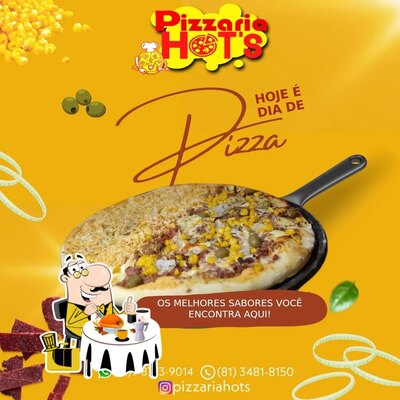 Comida em Pizzaria Hot's