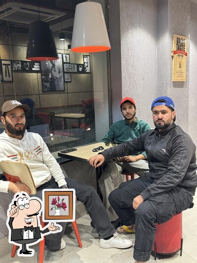 The interior of KFC