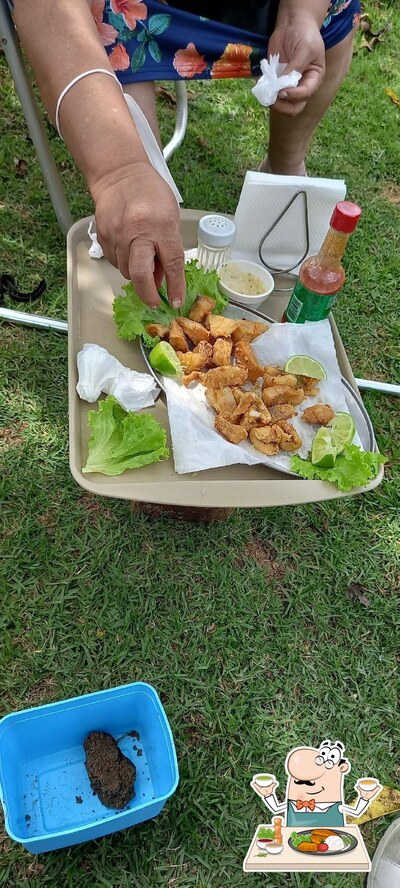 Comida em Pesqueiro e Restaurante Vara Bambu