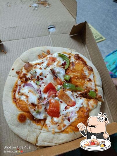 Order pizza at Lucky Restaurant