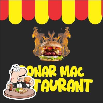 Donar mac restaurant offers a variety of options for burger lovers
