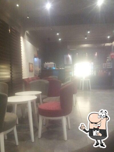 The interior of Cafe Coffee Day