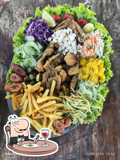 Comida em Pesque e pague do Bigode