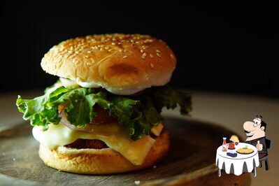 Treat yourself to a burger at Blue Bird Cafe
