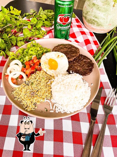 Você pode desfrutar de uma bebida do menu