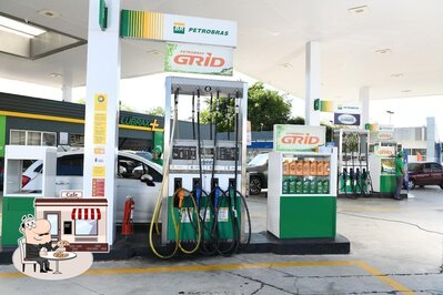 O exterior do Posto Petrobras