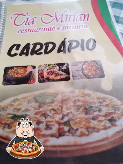 Experimente pizza no Restaurante da Tia Mirian