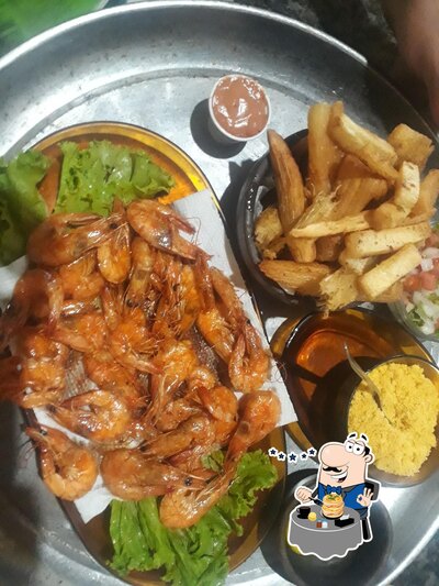 Comida em Barraca sol de verão