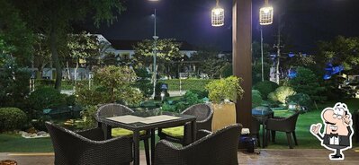 The interior of Mộc Garden Restaurant