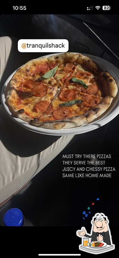 Food at Tranquil Shack- Neapolitan Pizza, Pasta And Tiramisu