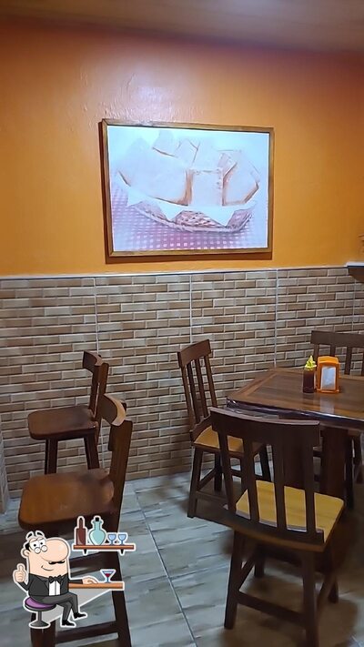 O interior do PASTEL QUENTINHO