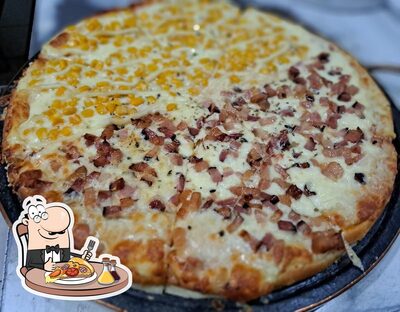 Escolha pizza no Pizzaria Bom Sabor qno 16 ceilandia