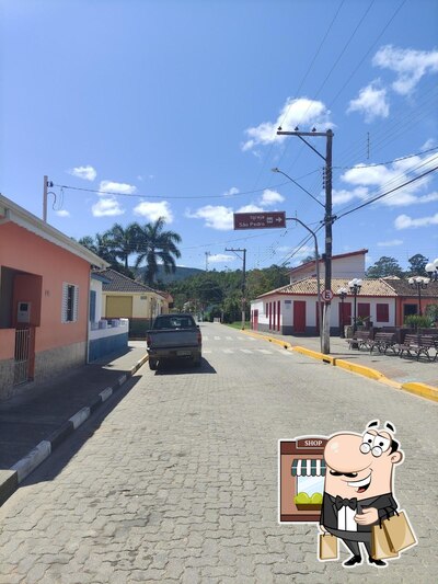 a parte exterior é uma característica importante do Bar Do Dito