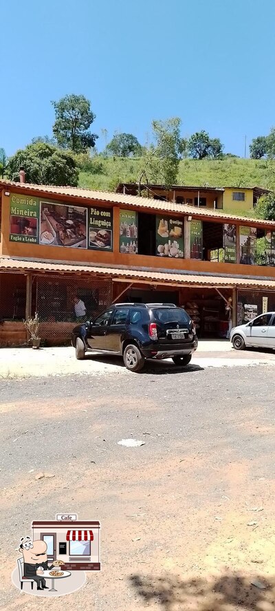 Desfrute da vista da área externa do Produtos da Roça