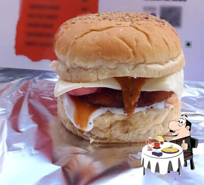 Get a burger at JV's Kitchen