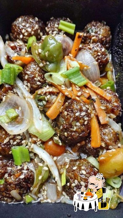 Food at Sizzling Salts