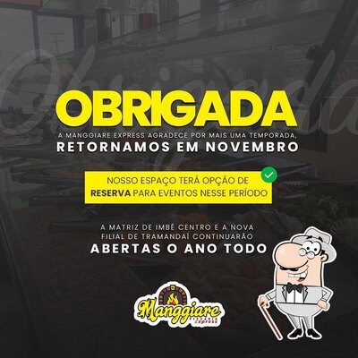 Você pode espairecer no exterior Manggiare Pizzaria Express
