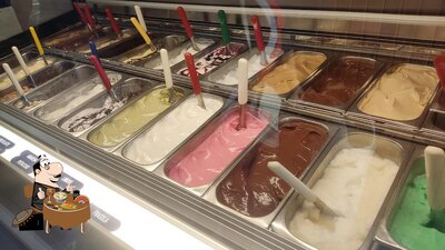 Cibo al Gelateria Freezer